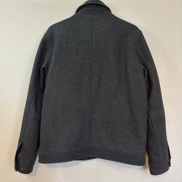 American Eagle Charcoal Gray Wool Jacket Men’s L - Picture 4 of 10